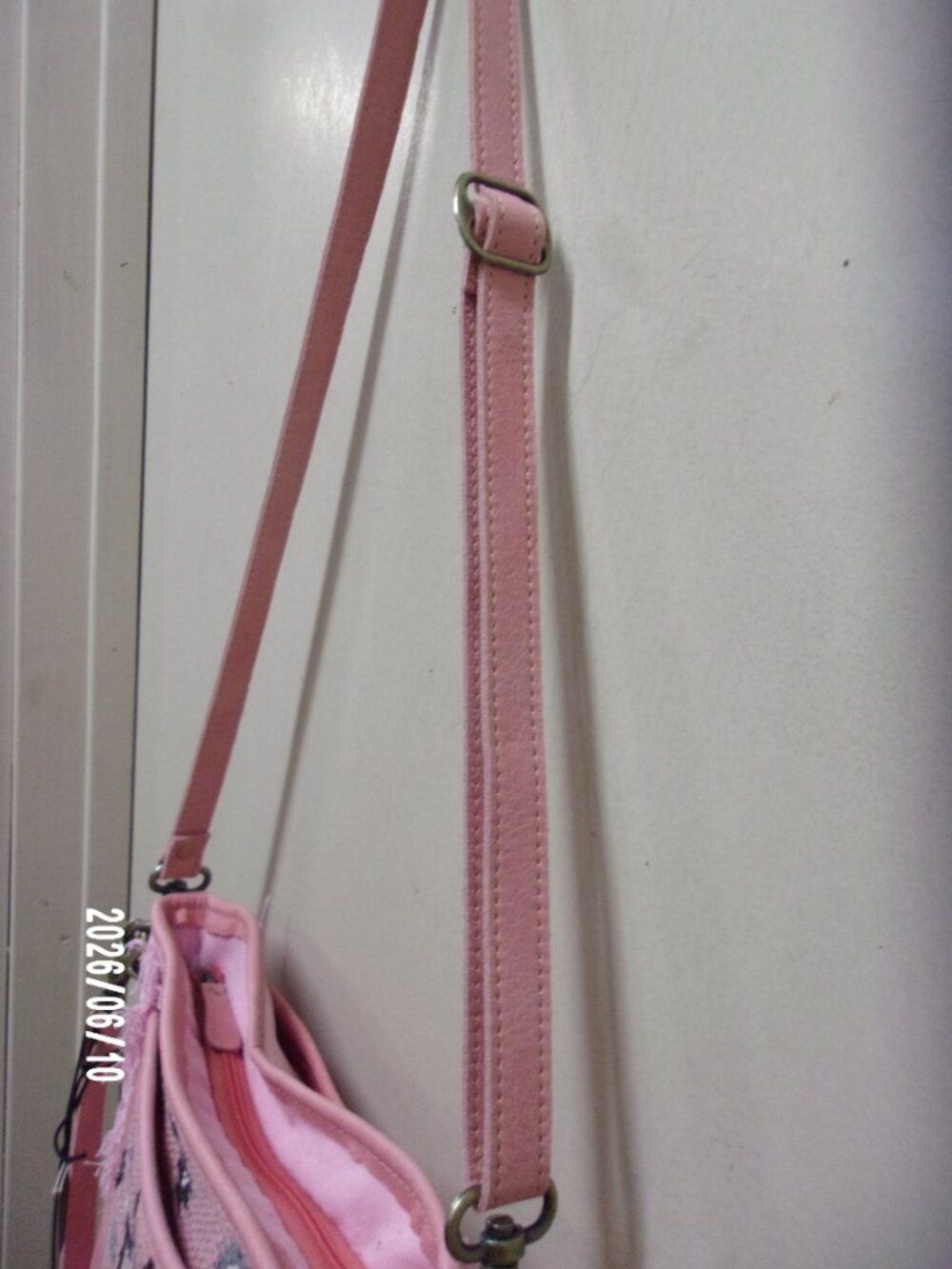 Myra Pink Tapestry & Leather Purse - Picture 6 of 10